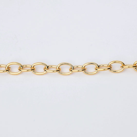 Valeria Necklace- Cadena Óvalo Encadenado