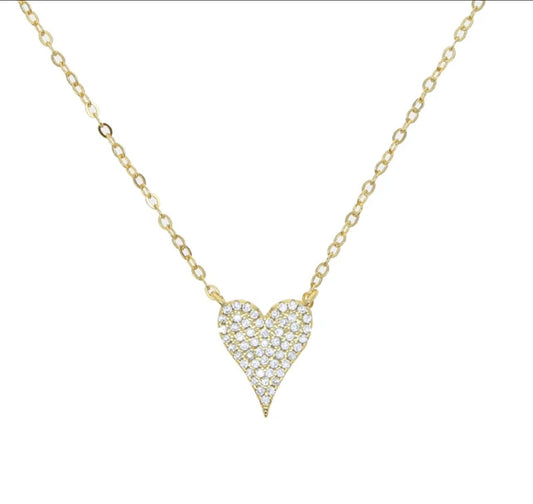 Lorraine heart gold necklace - Kolibri Design