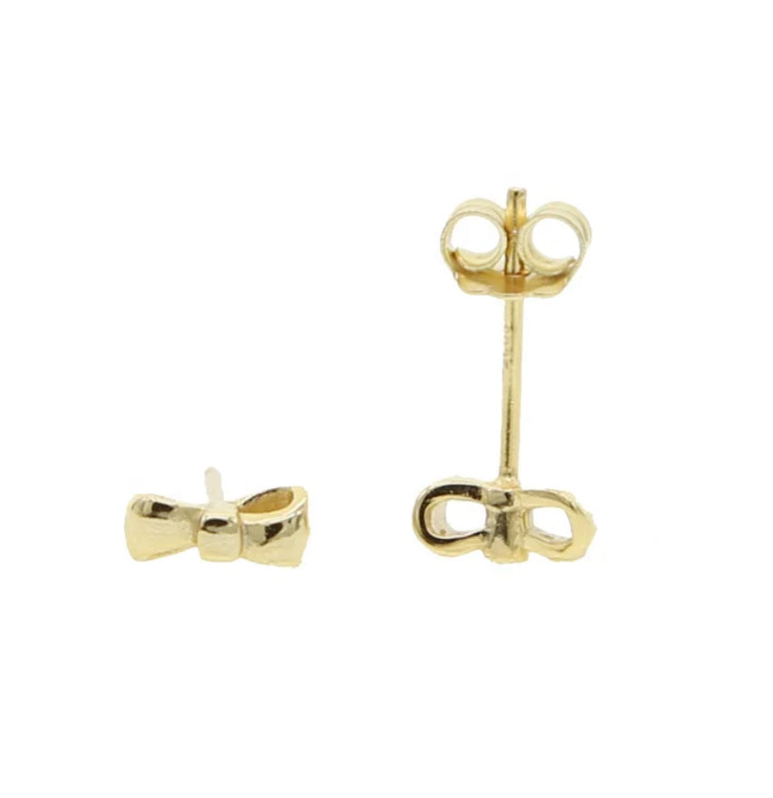 Bow stud earring