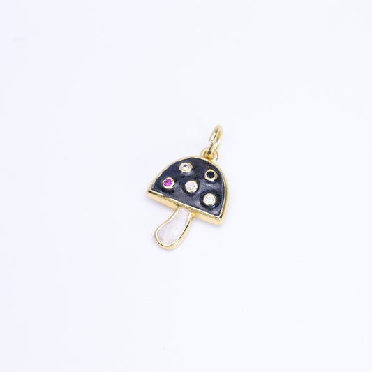 Colored Mushroom (H) Charm