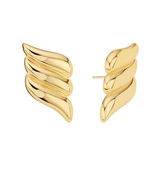 Fly studs chunky earrings