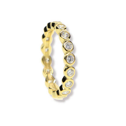 Camila Gold with Circle Circonia Ring