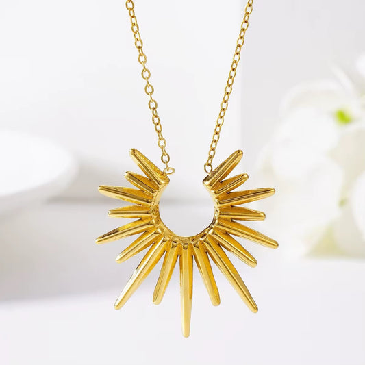 Sol Maria gold sun necklace