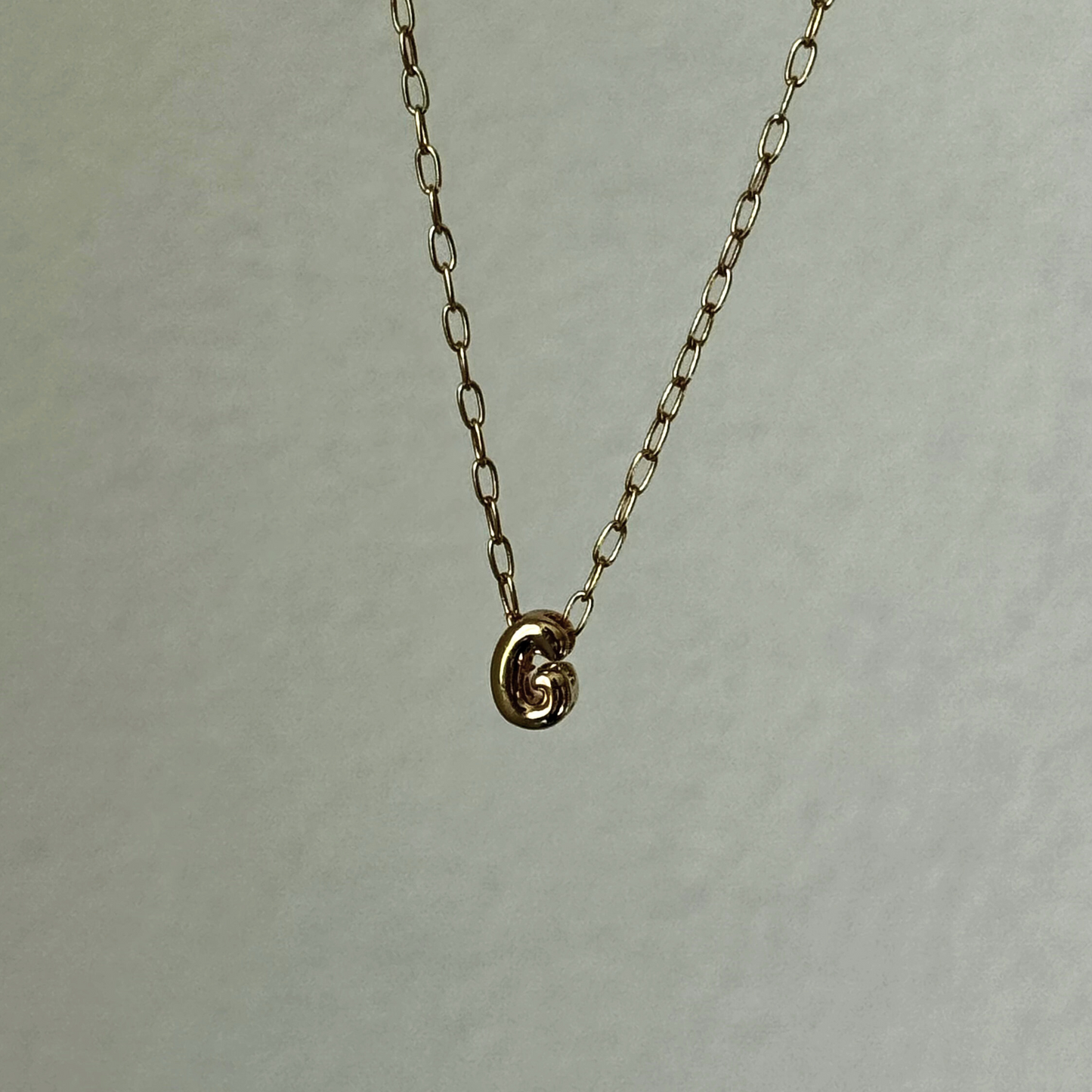 Initial charm necklace