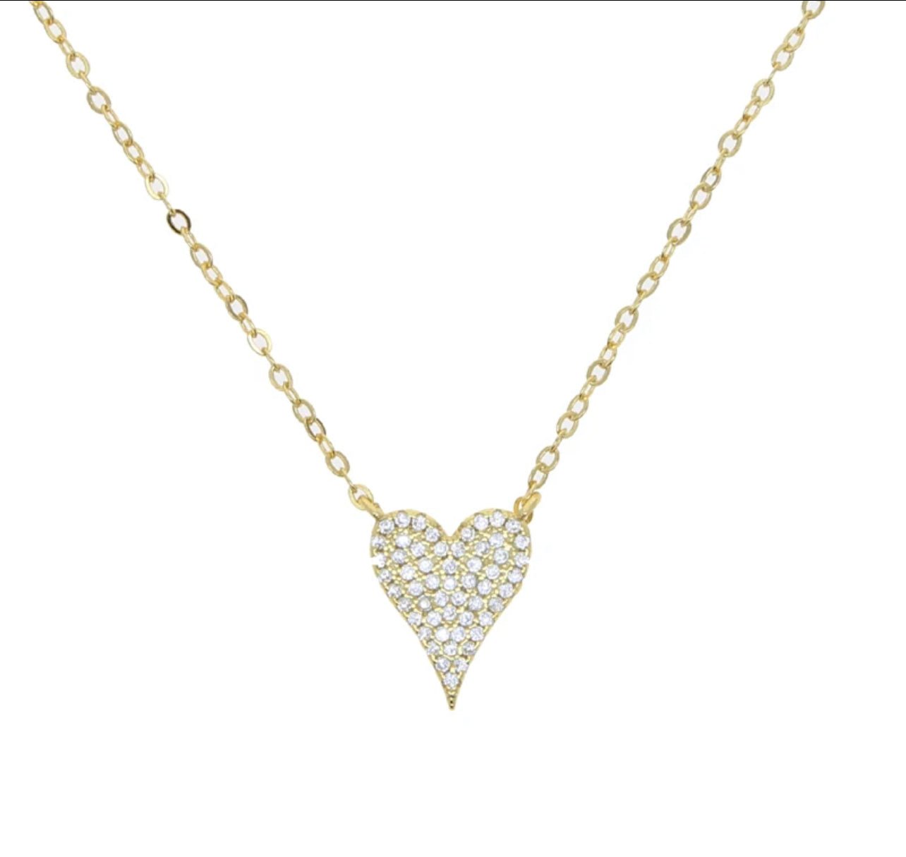 Lorraine heart gold necklace - Kolibri Design