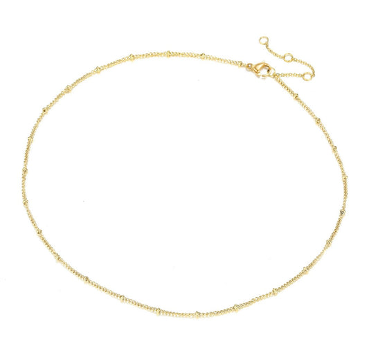 Natalie satelite gold ball necklace - Kolibri Design