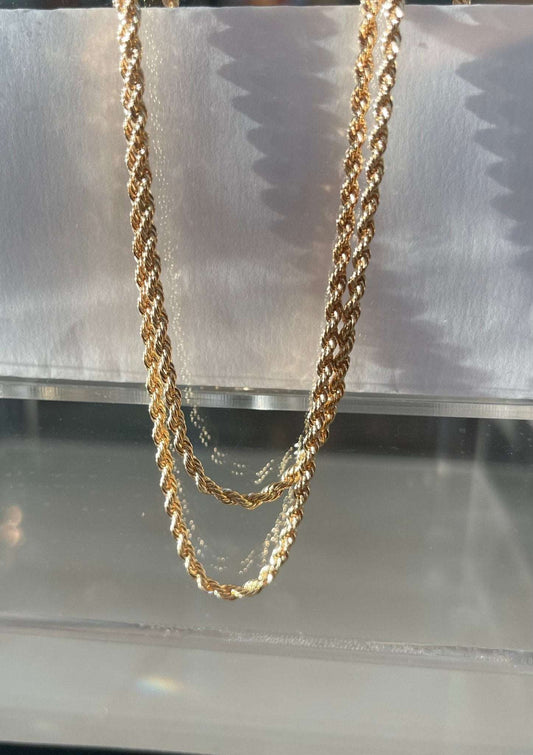 Snake rope gold Chain - Kolibri Design